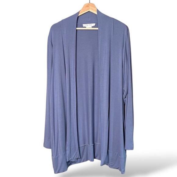 IN EVERY STORY Stretch Jersey Knit Open Front Long Sleeve Cardigan US Sz XL - Picture 1 of 9